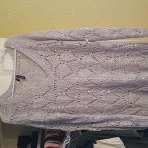 maurices sweater silver with sequines